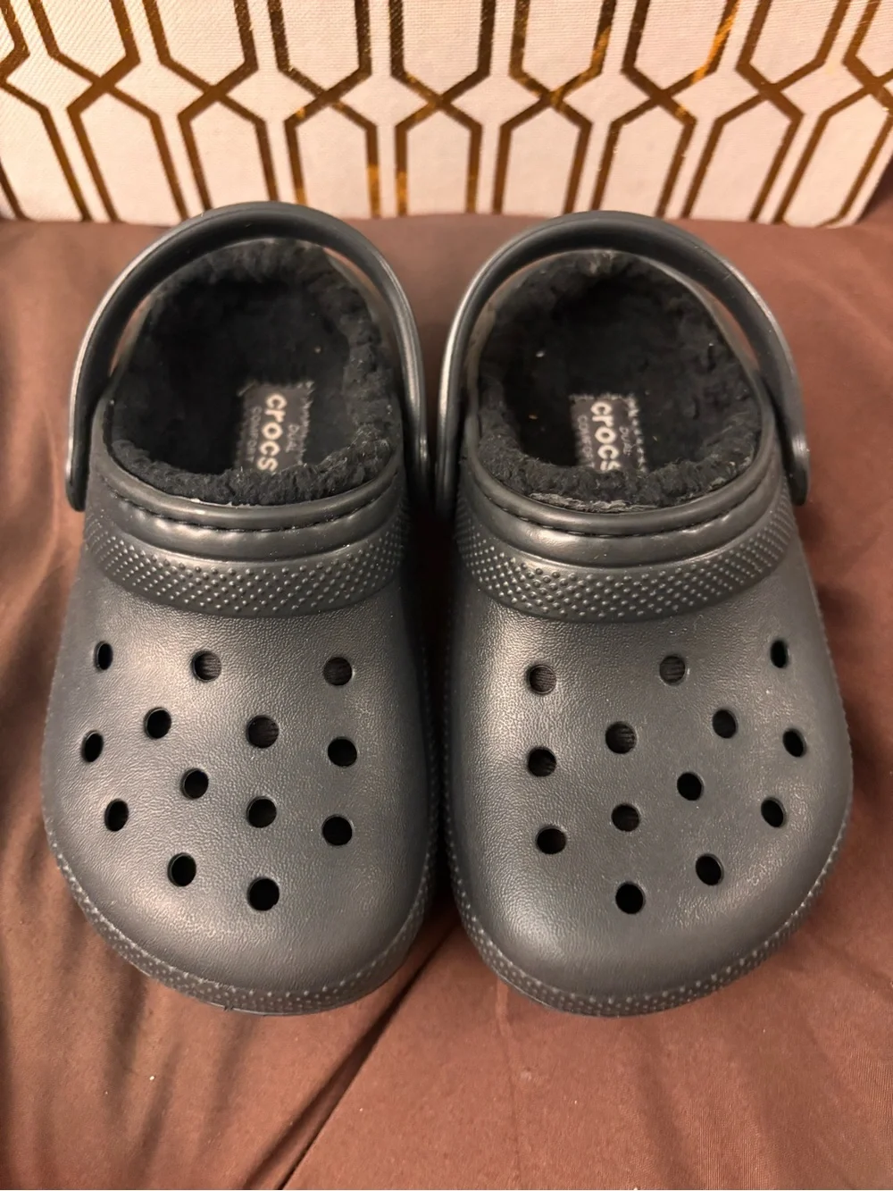 Black Sherpa Lined CROCS